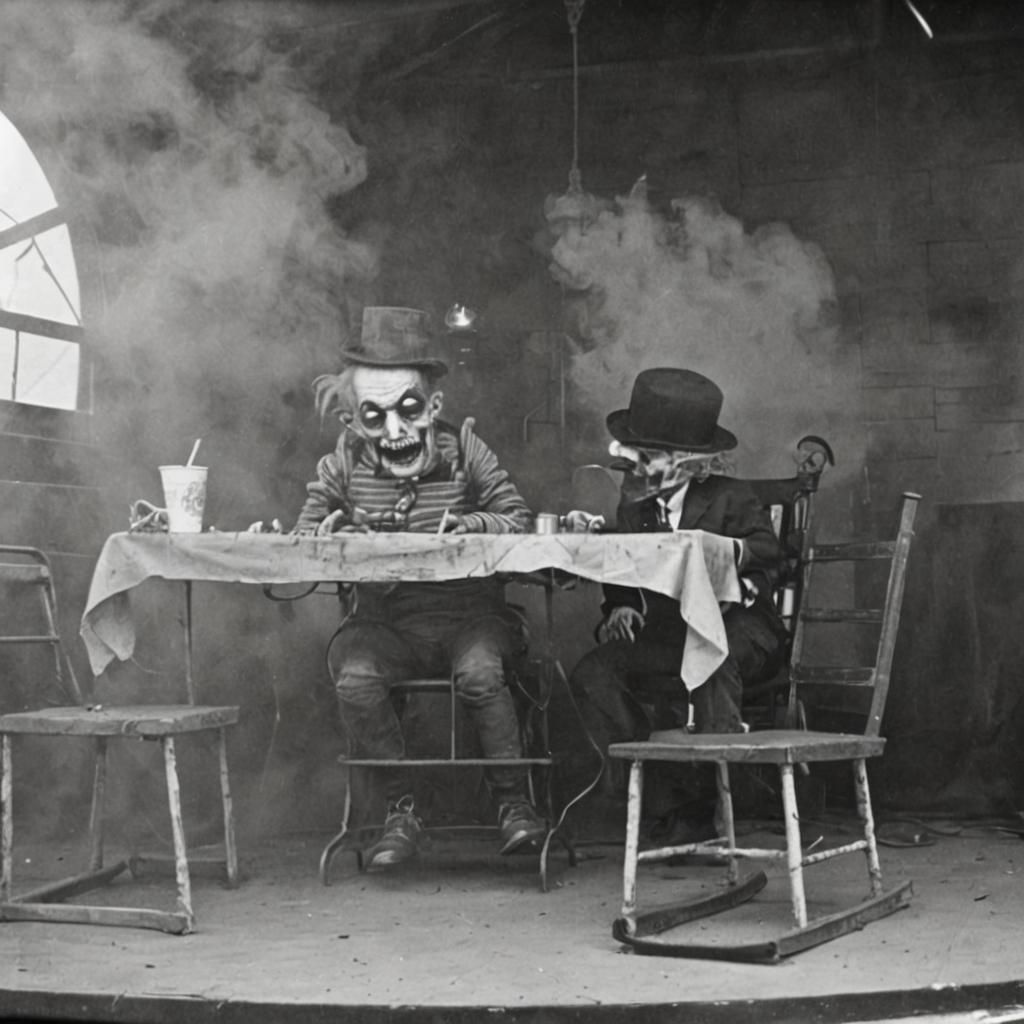 Lovecraftian Carnival: Black and White Photography
