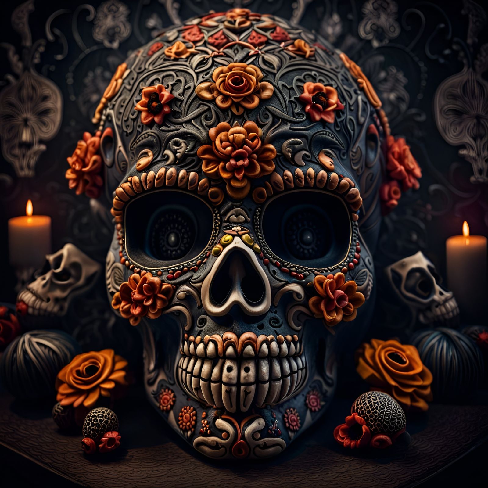 Calaveras and Diablitos for Día de los Muertos