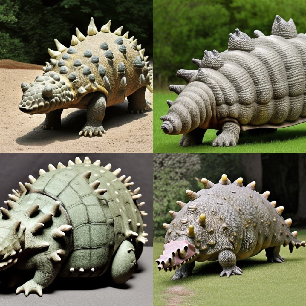 Ankylosaurus Generated by AI Image Tool