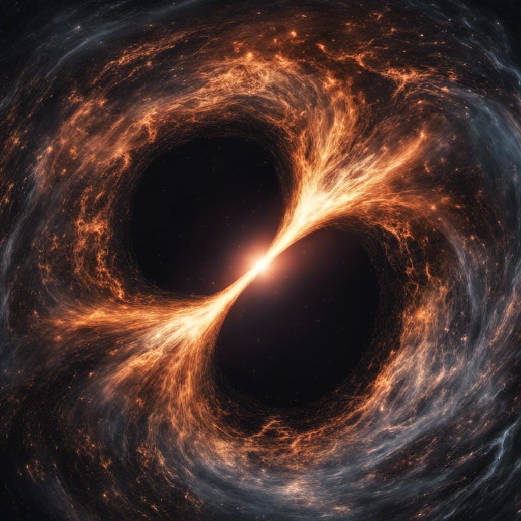 Hyperrealistic Black Hole Consumes Star
