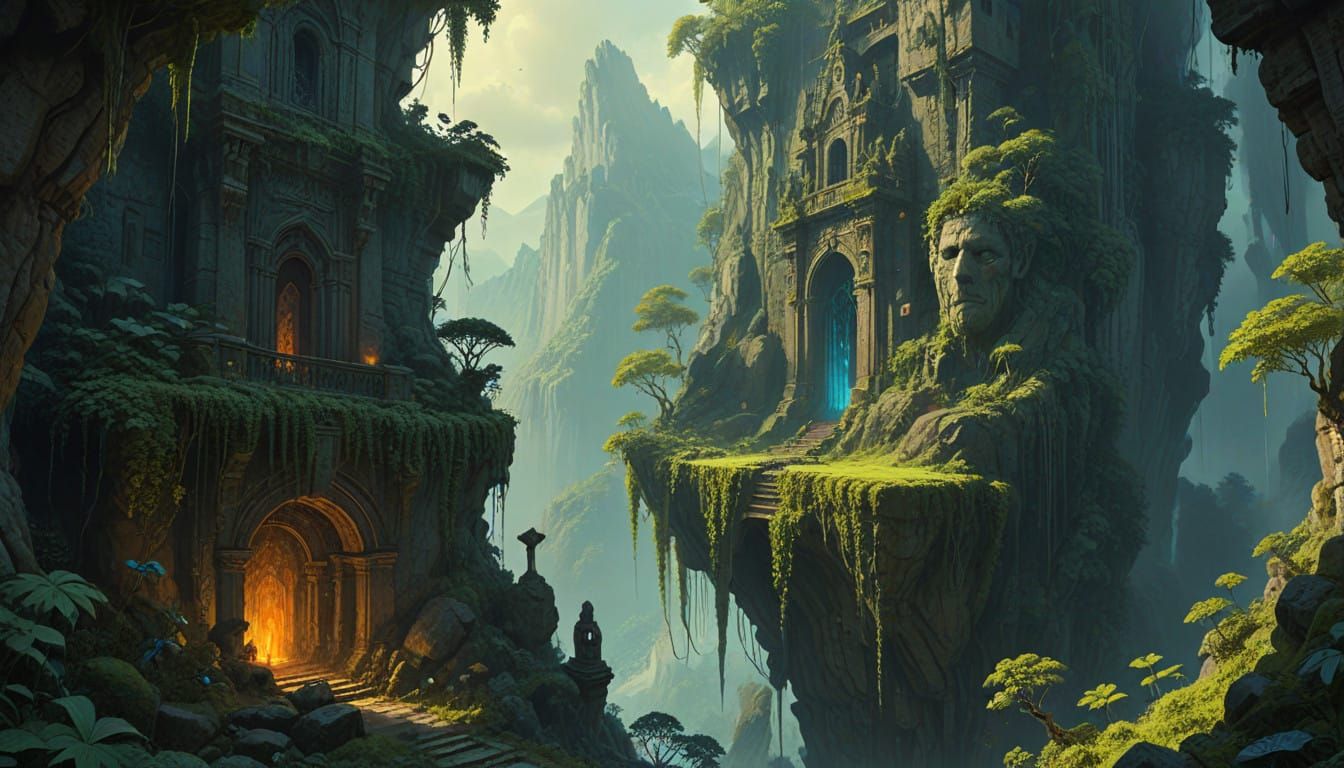 Ancient Jungle City merges with otherworldly technology