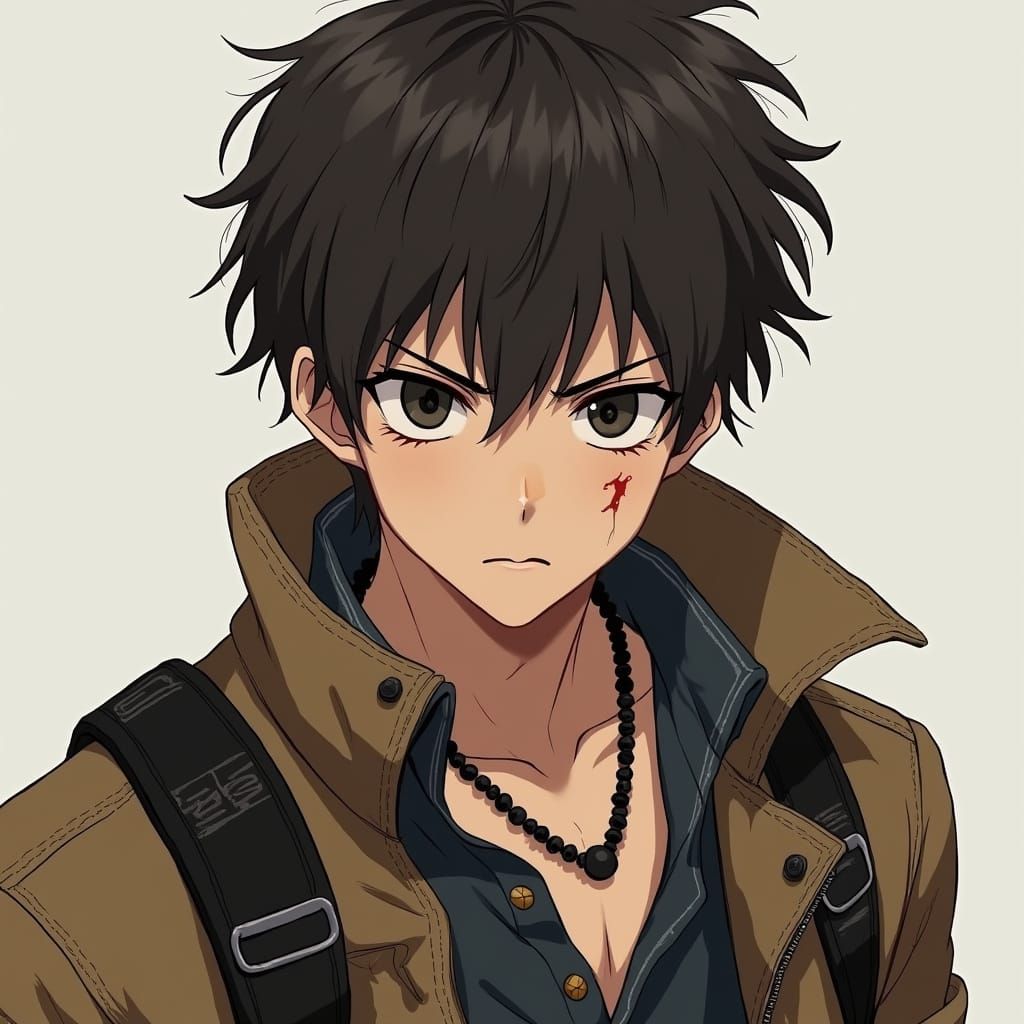 Anime Warrior in Urban Attire