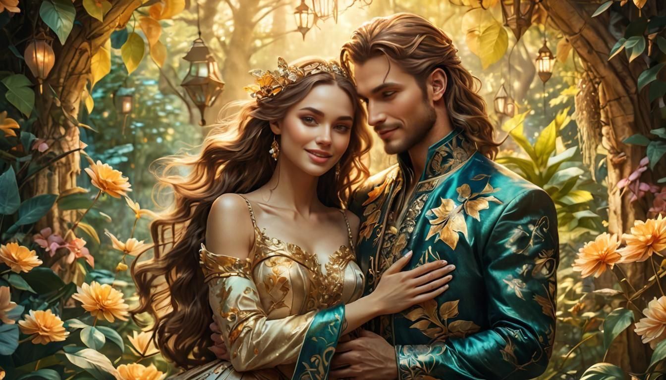 Fantasy Couple Enjoying Time Together