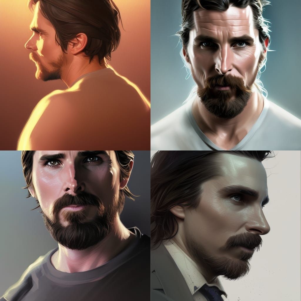 Detailed Portrait with Volumetric Lighting