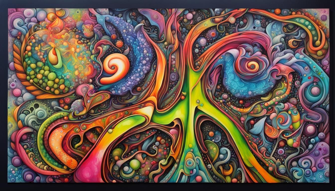 Anthropomorphic Flora Graffiti Art in Polychromatic Colors