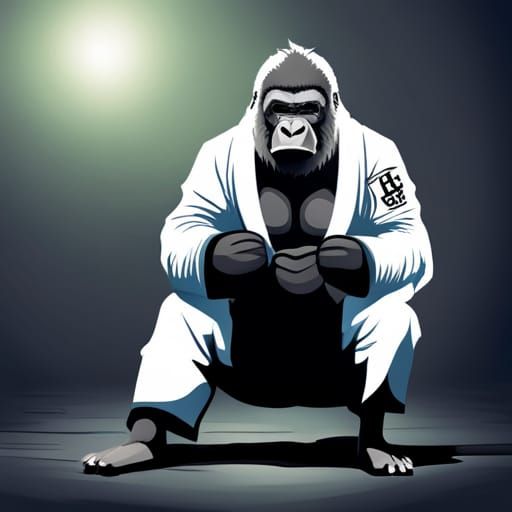 Strong Gorilla Black Belt in Jiu-Jitsu