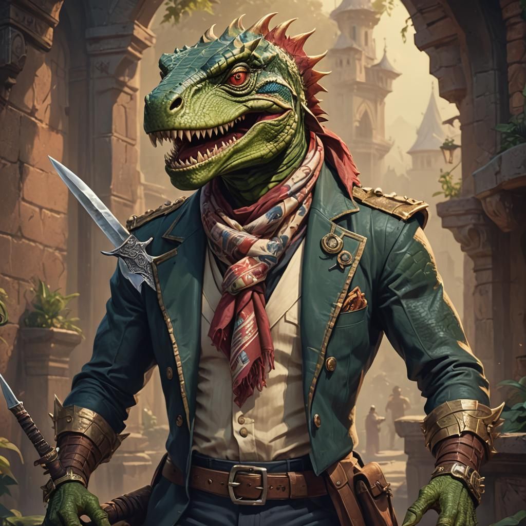 Swashbuckling Lizard Man