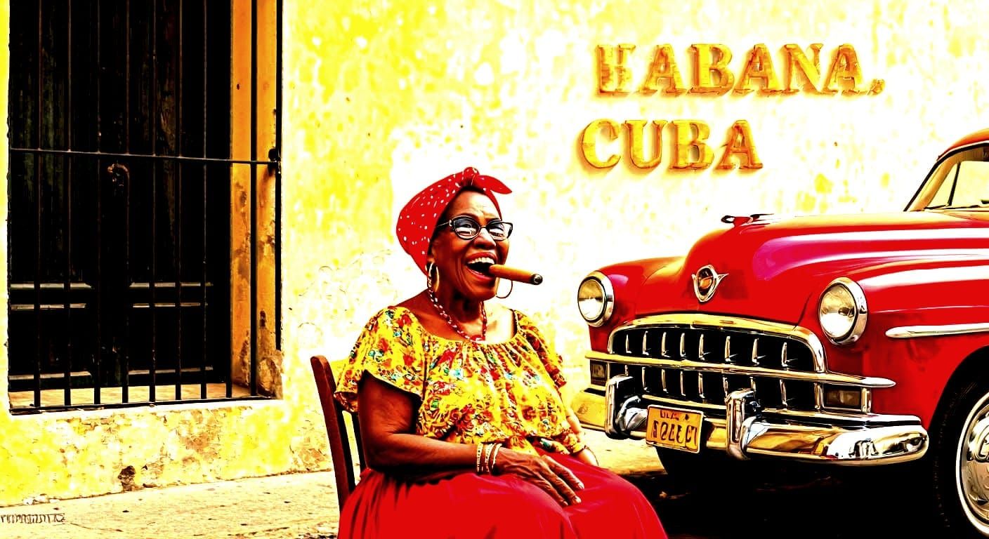Photorealistic Portrait of a Cuban Woman in Vibrant Colors