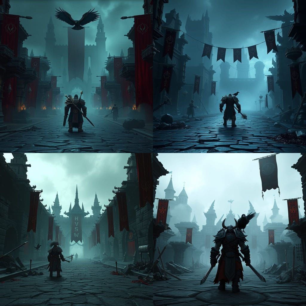 Lonely Orc Warrior in Orgrimmar Ruins