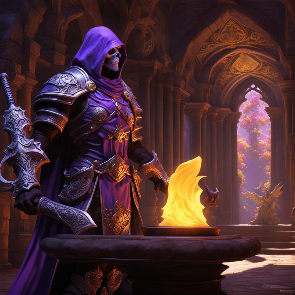 Blumage Skeletor: Dark Fantasy Concept Art