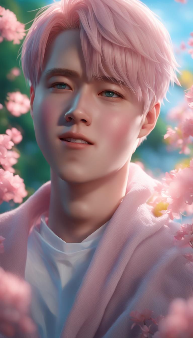 Dreamy 3D Anime Portrait of BTS Jimin