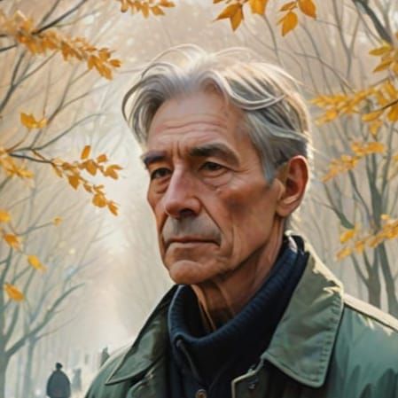 Ethereal Impressionistic Autumn Man