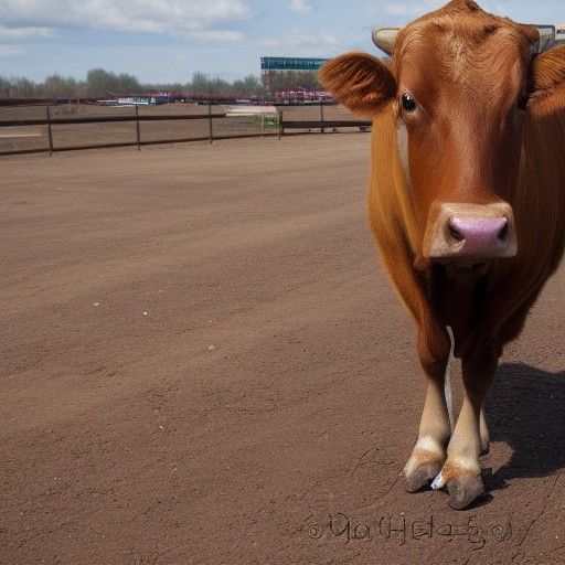 Simple AI Cow Image