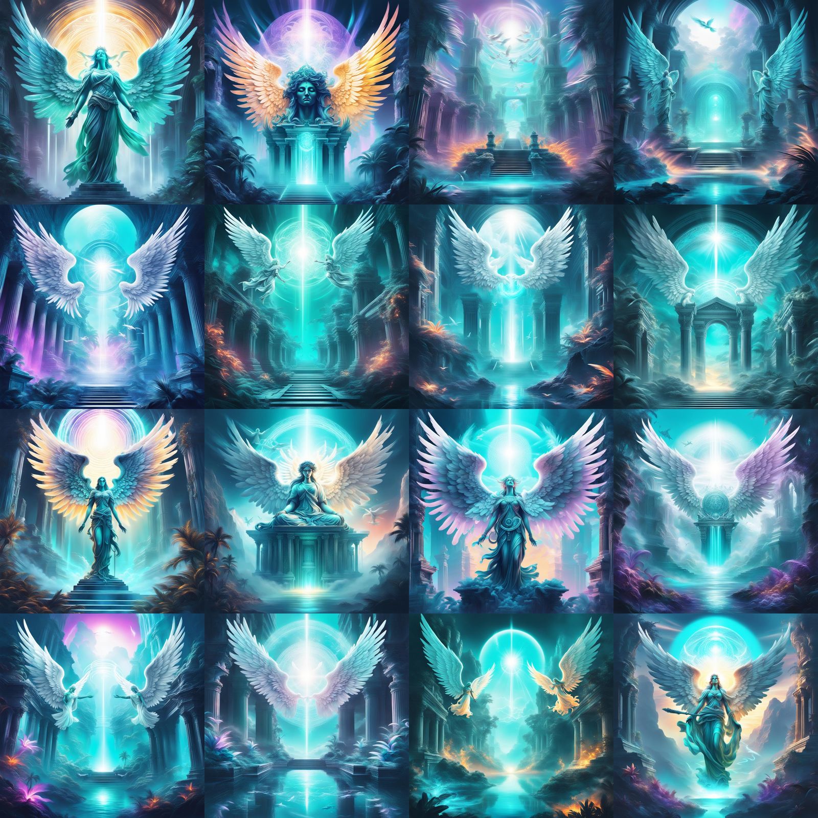 Angels Resting in Paradise: Dreamcore Concept Art