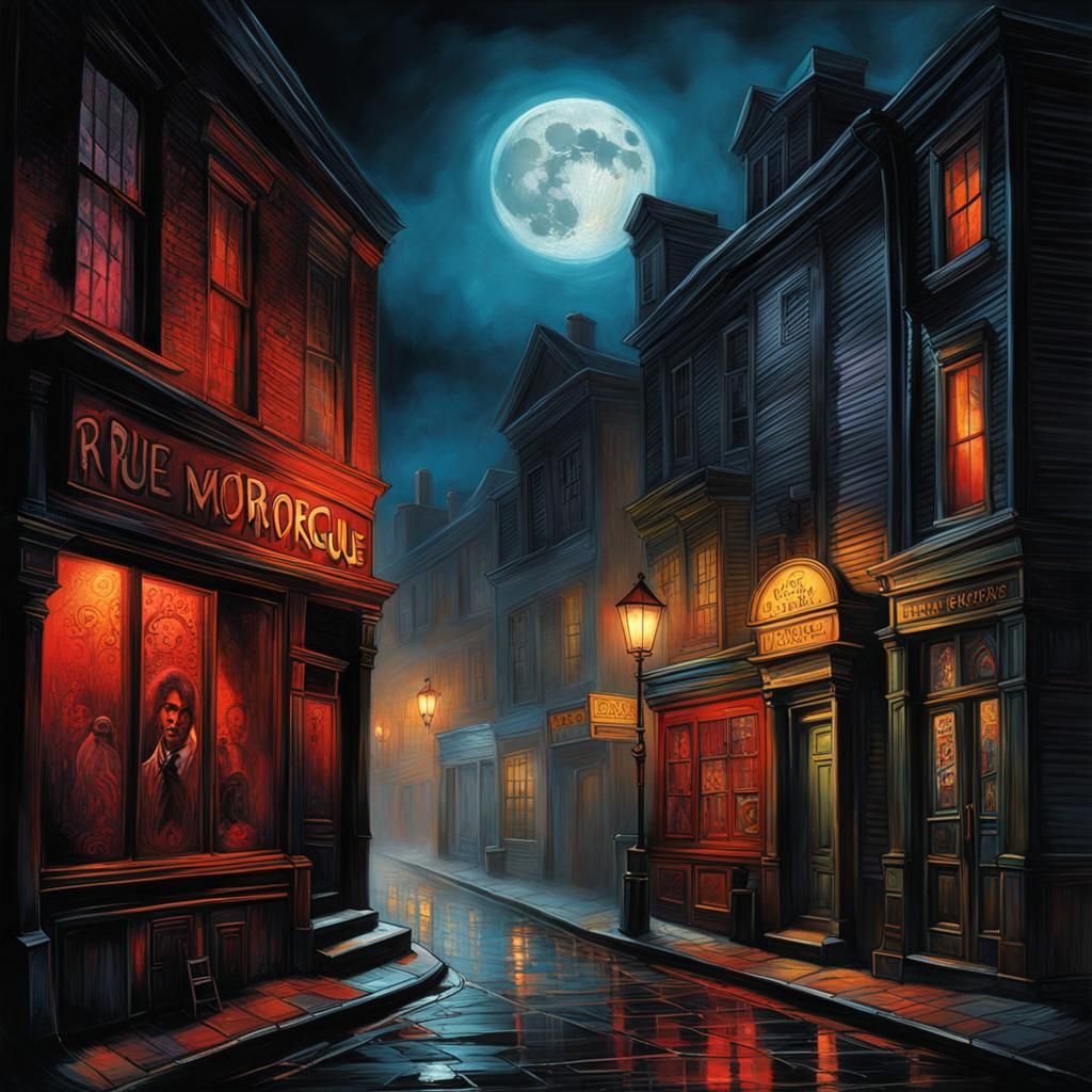 Murders at the Rue Morgue in Graffiti Art Style