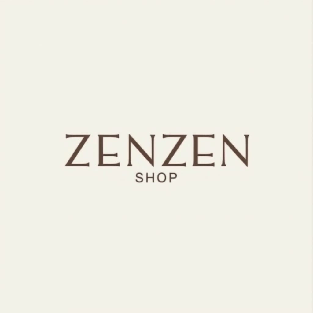 Elegant Minimalist Logo for ZenZen Shop in Algerian Style