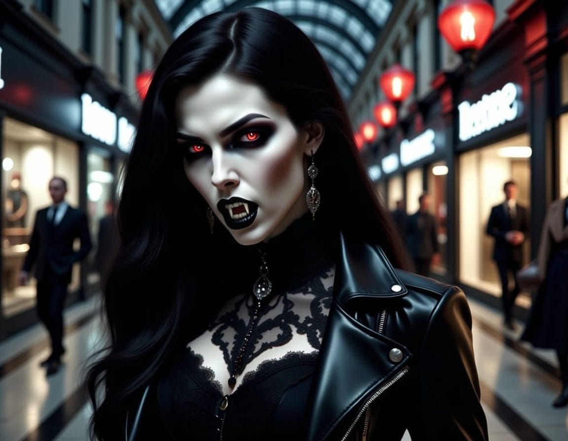 Vampiric Fang Pointing Downward