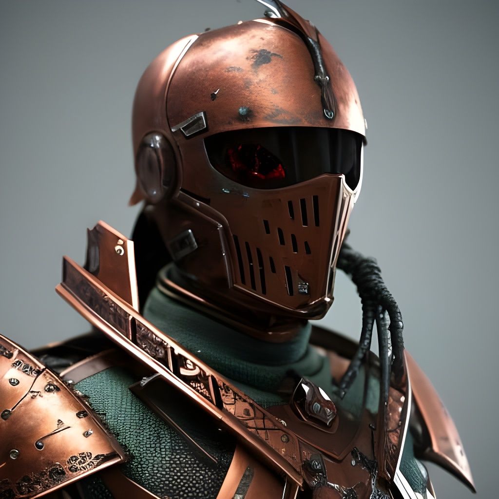 Undead Knight in Oxidized Copper Armor