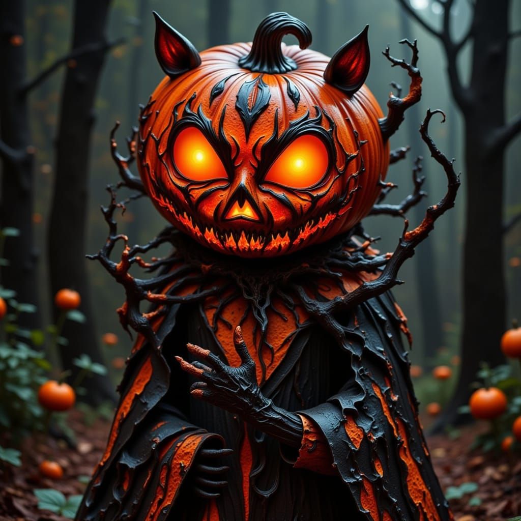Headless Horseman With Jackolantern Head