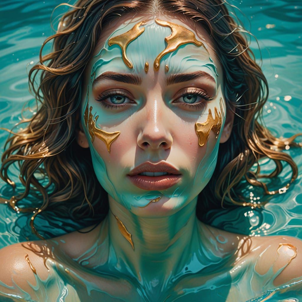 Turquoise paint