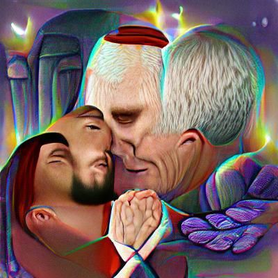 Jesus Christ and Mike Pence in Love