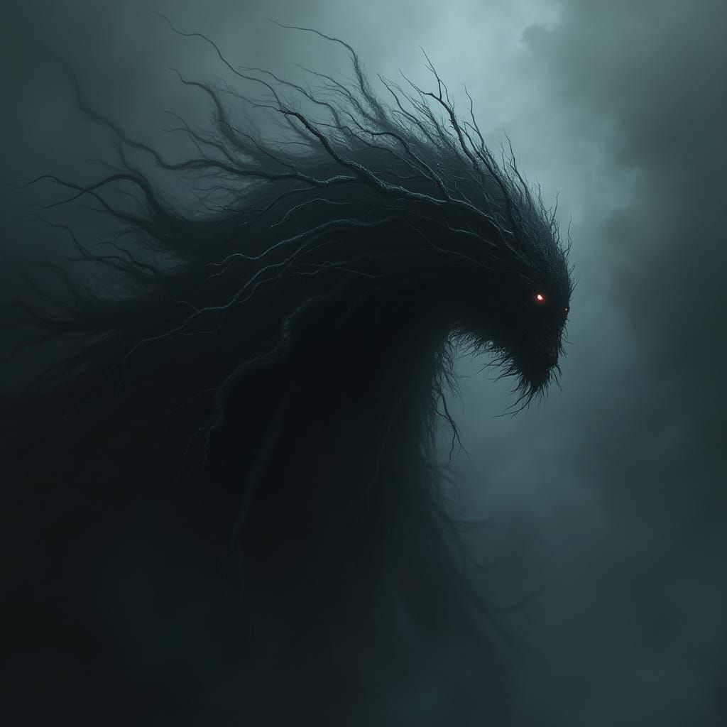 Darkness Embodied in Shadowy Form