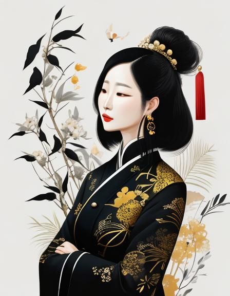 Woman in the Style of Wu Guanzhong