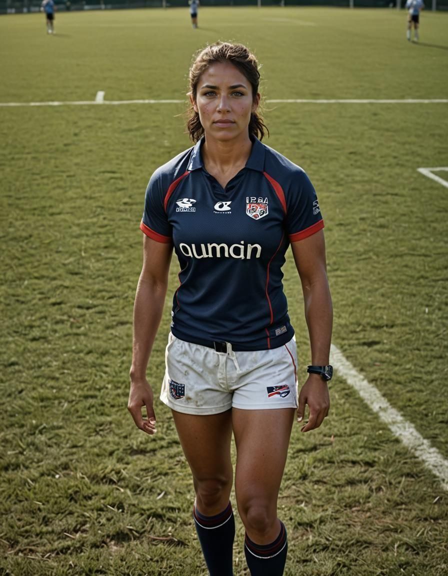 Glamorous USA Rugby Player in Action
