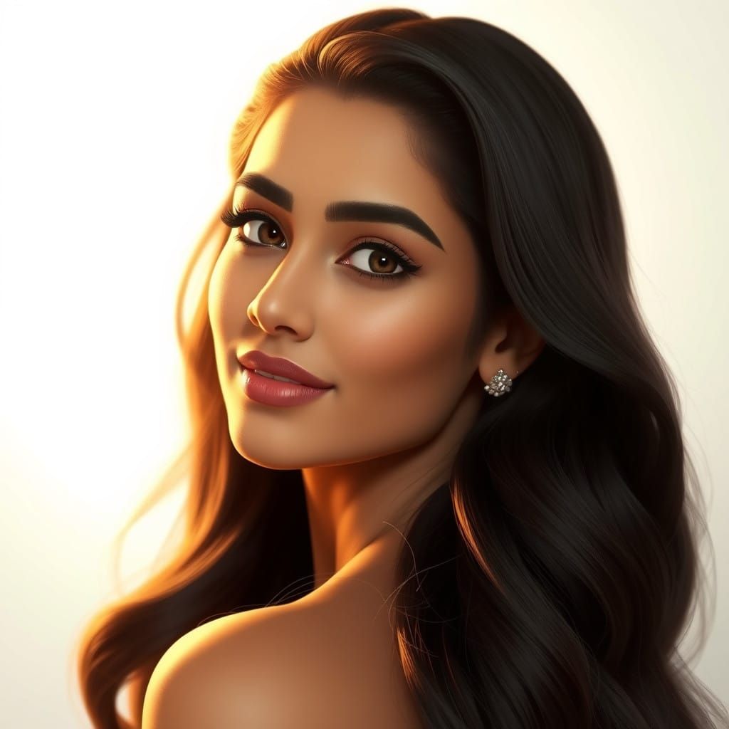 Regal Fantasy Portrait in Timeless Sophistication