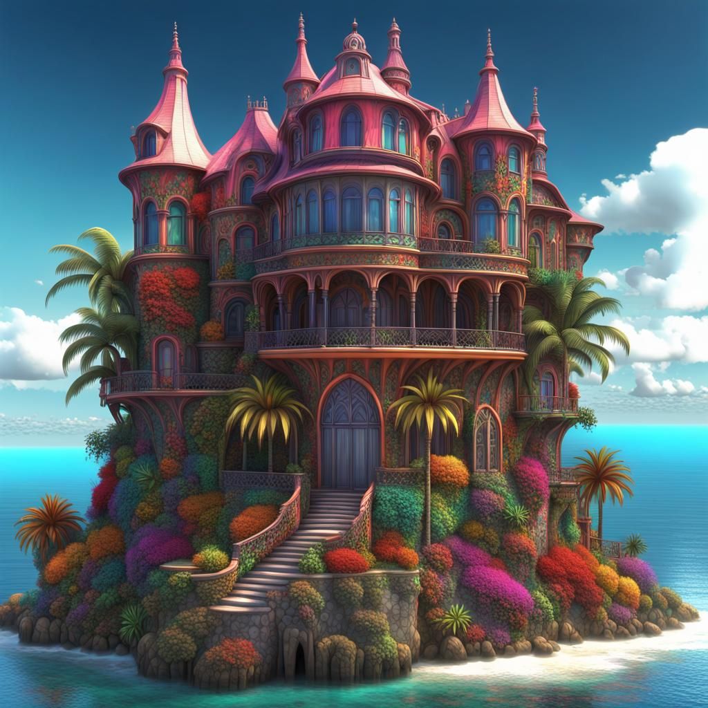 Maximalism  fantasy villa