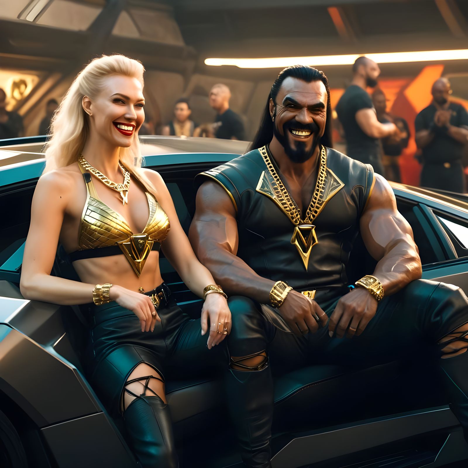 Klingon Warrior Meets Blonde Beauty in Lanbrodini