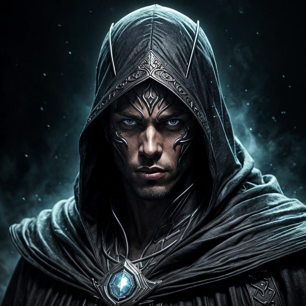 Zarion: Shifting Figure in Dark Fantasy Art