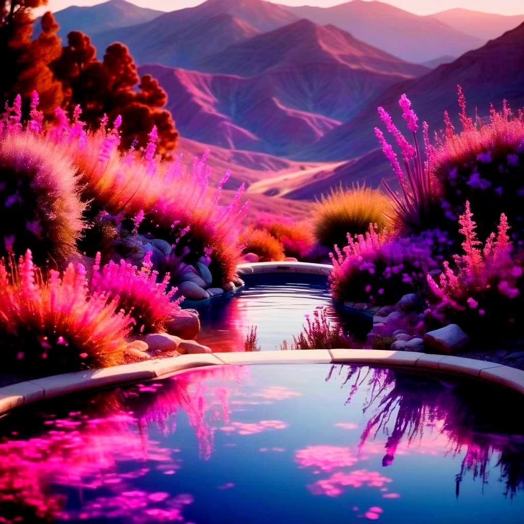 Surreal Dreamscape in Frutiger Aero Colors