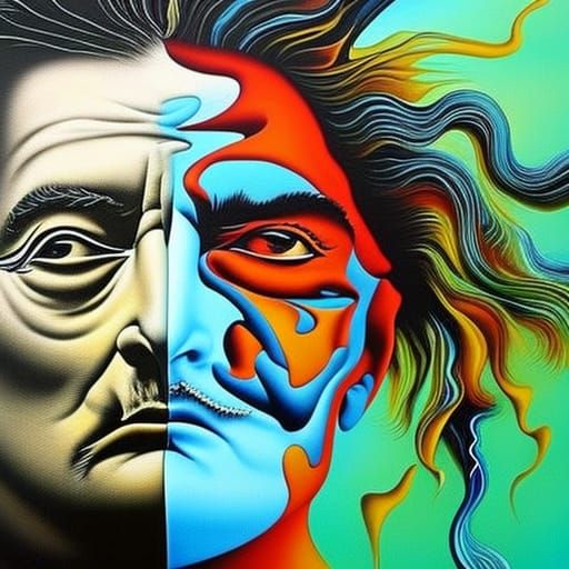 Surreal Painting in Style of Salvador Dali