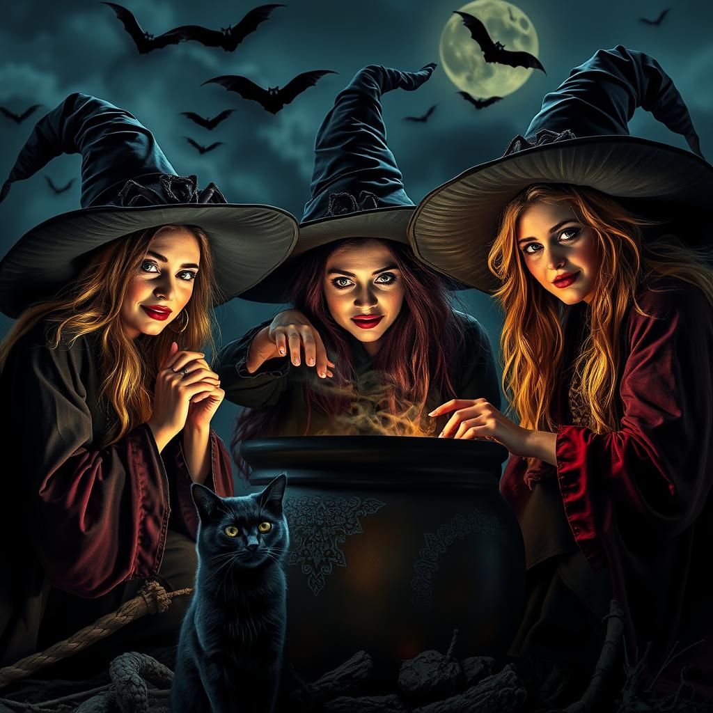 Witches' Cauldron: A Photorealistic Digital Illustration