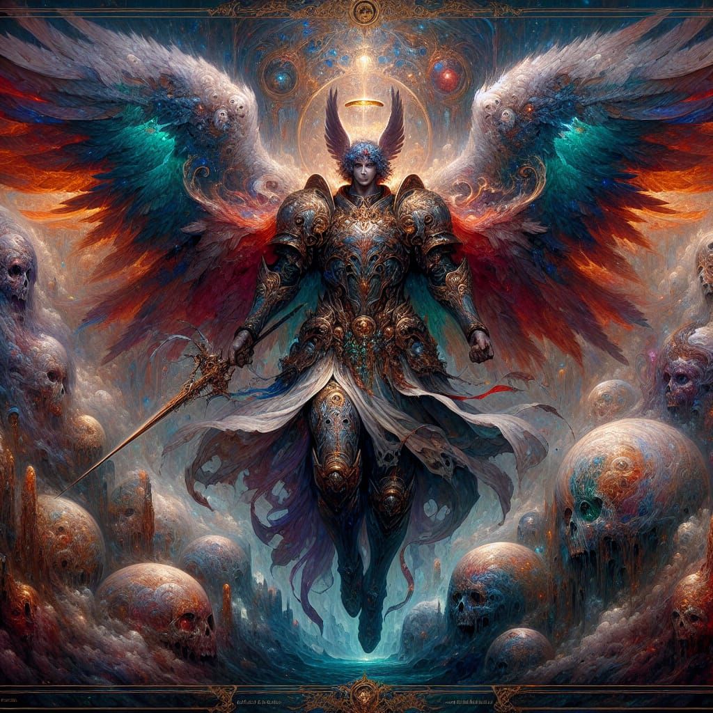 Archangel Michael Concept Art in 8K Resolution