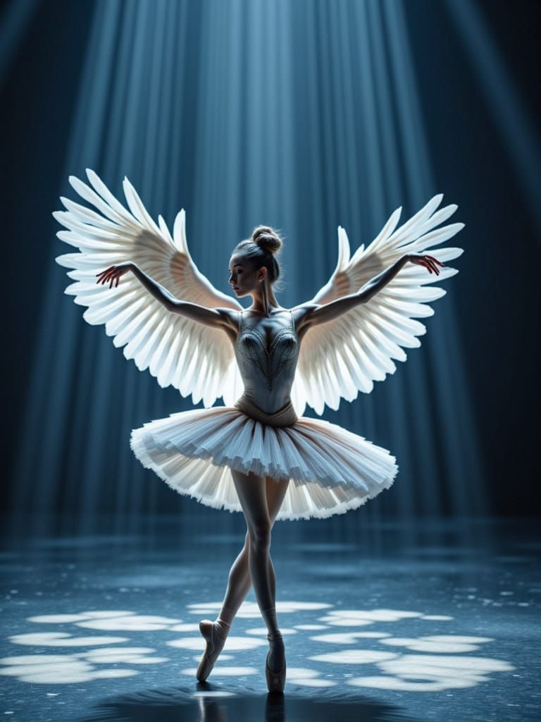 Cyberpunk Swan Lake Ballet
