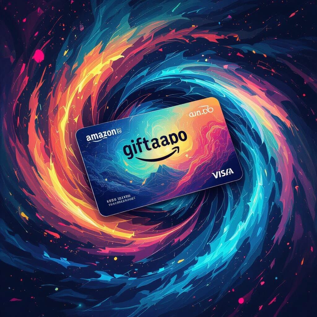 Amazon Gift Card in Dreamlike Futuristic Style