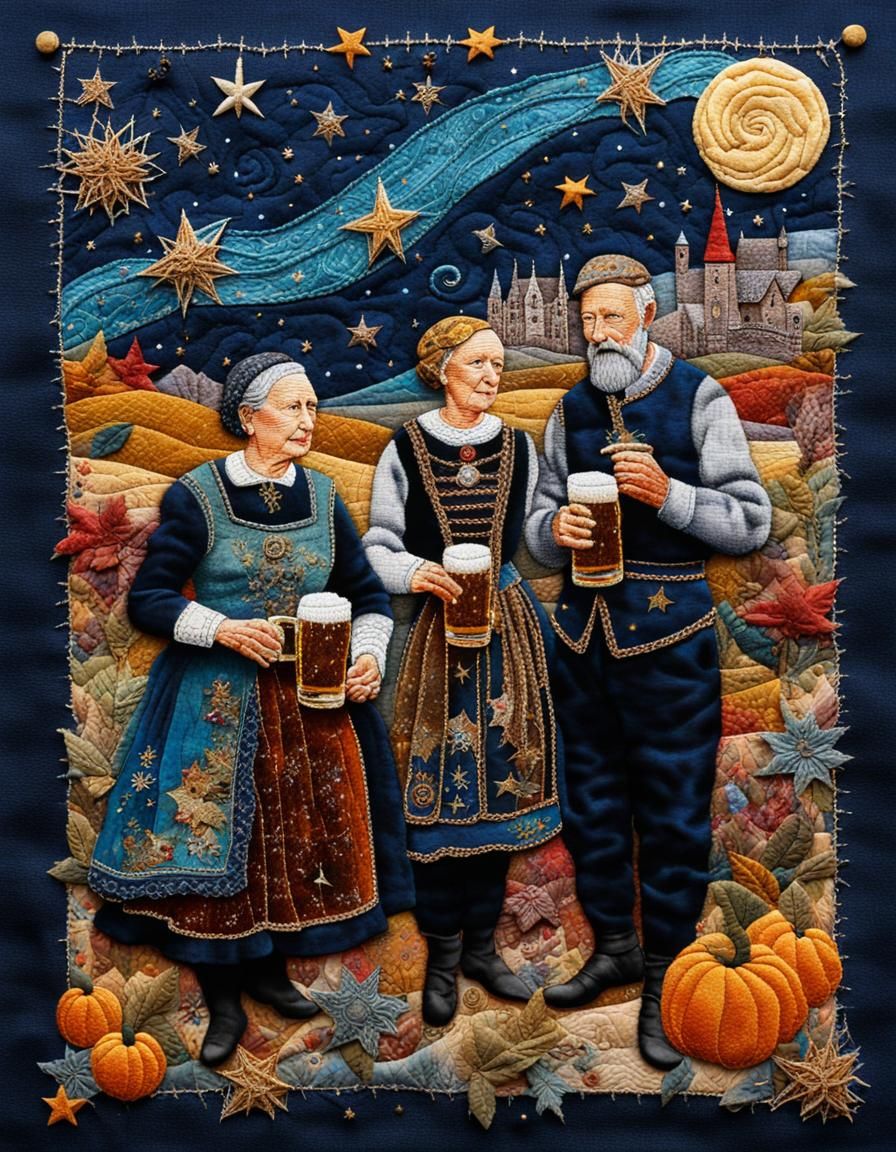 Oktoberfest Celebration in Fabric and Embroidery