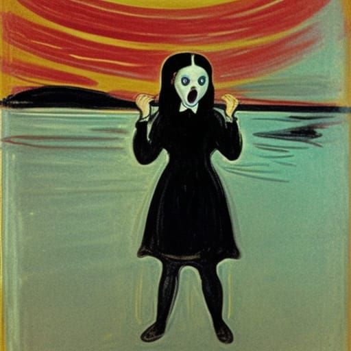 Wednesday Addams Recreates The Scream