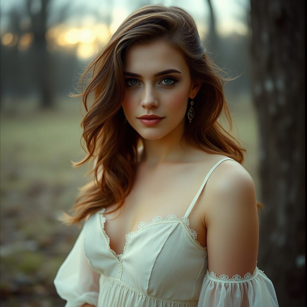 Cinematic Film Still of a Beautiful Russian Woman