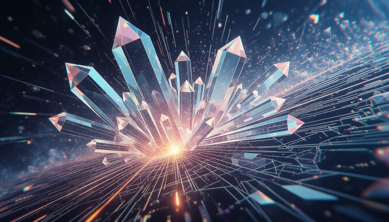 Hyper Refractional Reflection: Organic Crystals in Neon Aest...