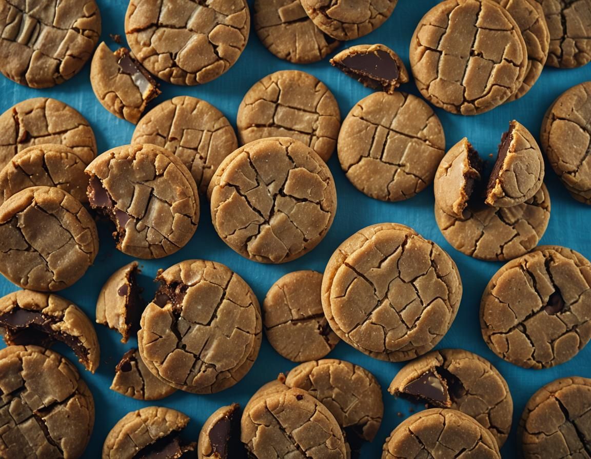 Delicious Chocolate Cookies in Cinematic Style