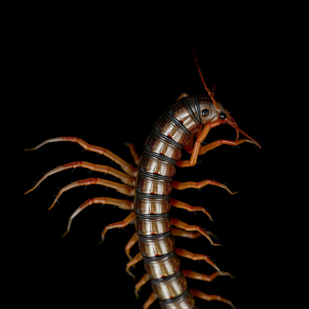 Hyper-Realistic Centipede Close-Up