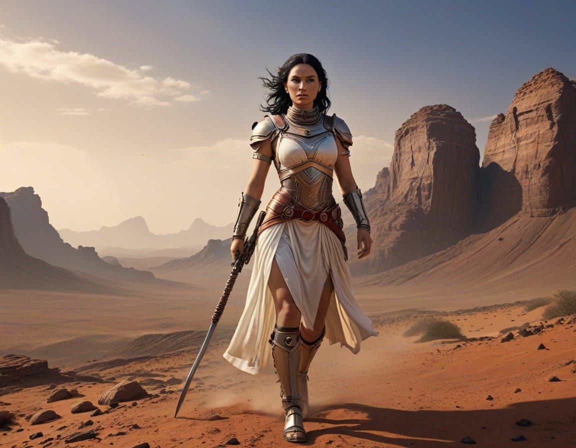 Maid of Mars: A Futuristic Sci-Fi Portrait