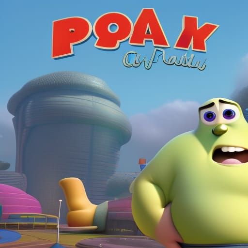 Stylized Fat Character in 3D Digital Art