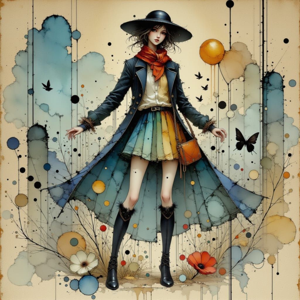 Petro Raincoat Fashion in Earth Tones