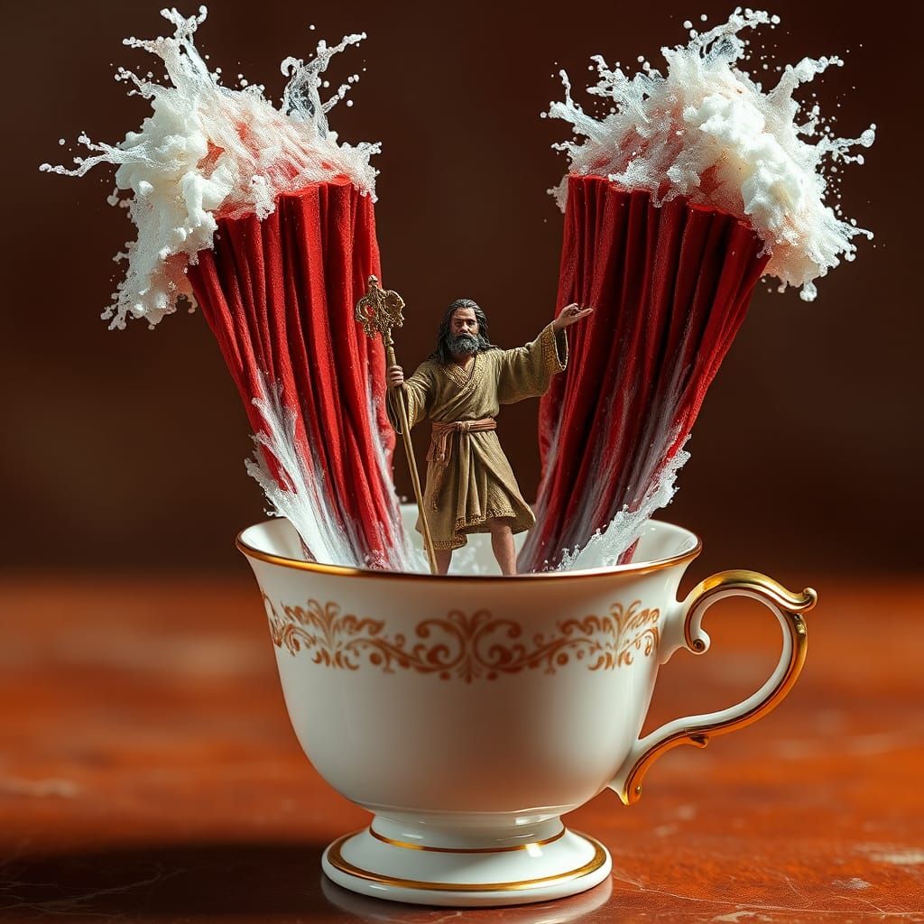 Moses Parting the Red Tea