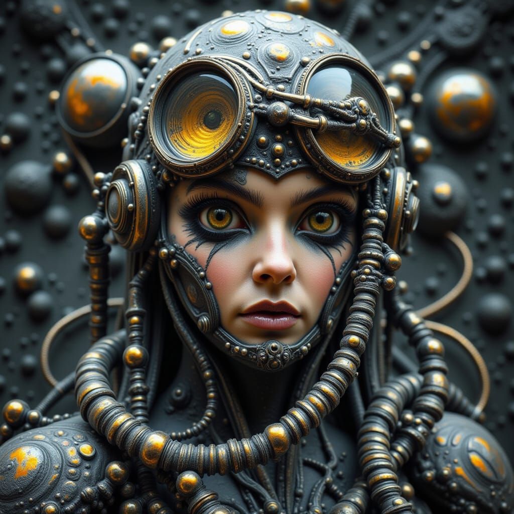 Steampunk Deep Sea Diver in Bubbly Style