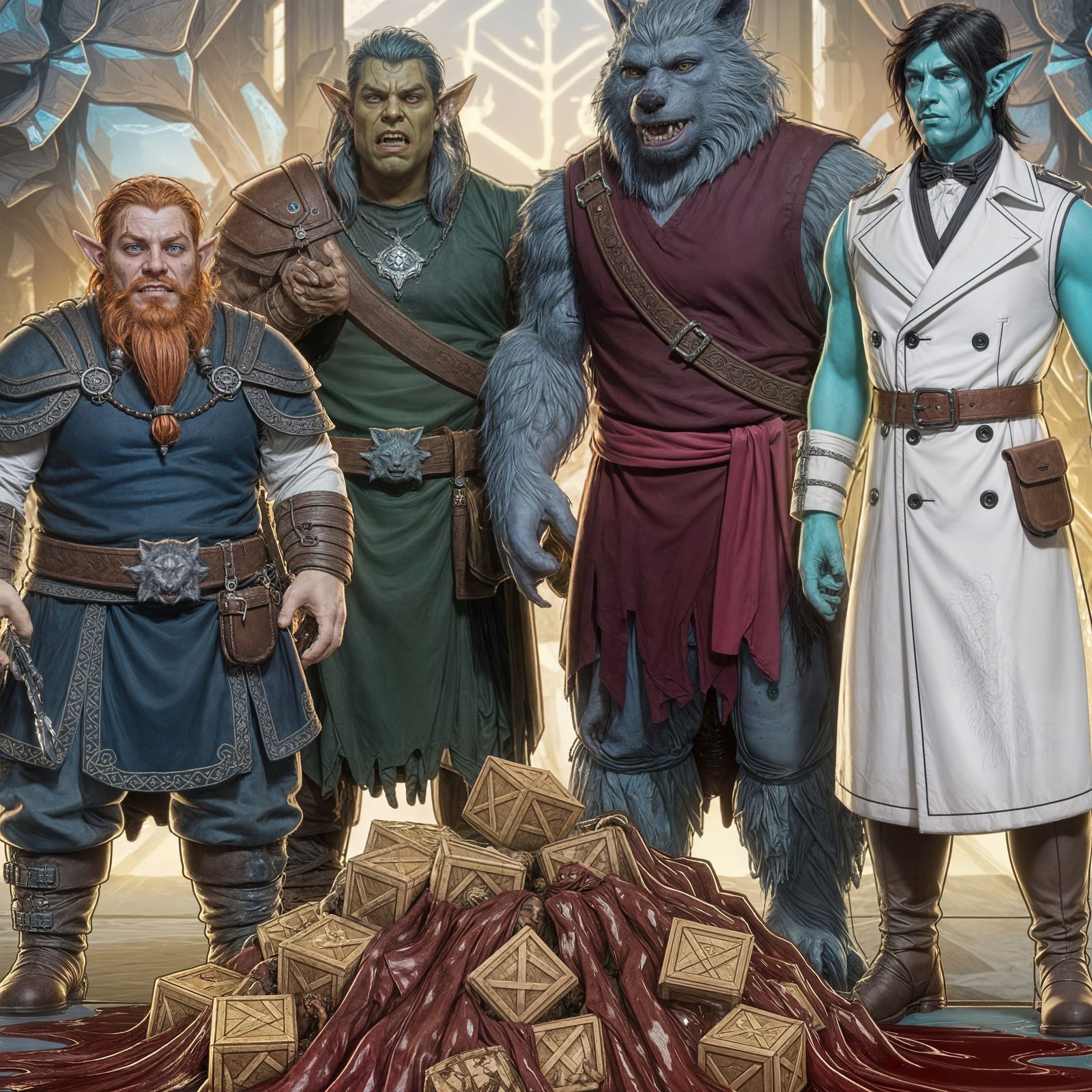 Fantasy Adventurers Discover Melting Treasure Pile